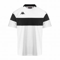 Jersey Kappa Dareto. Białe t-shirty sportowe męskie Kappa, bez wzorów, z jersey, sportowe, bez ramiączek. Za 101.60 zł.