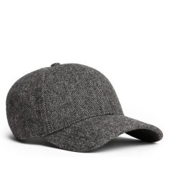 Czapka z daszkiem Tommy Hilfiger. Szare czapki męskie Tommy Hilfiger, bez wzorów. Za 179.99 zł.