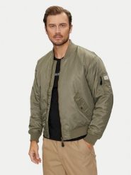 Guess Jeans Kurtka bomber M4YL01 WG932 Khaki Regular Fit. Brązowe kurtki męskie Guess Jeans, m, z aplikacjami, z jeansu, bez ramiączek, bez kaptura. Za 649.00 zł.