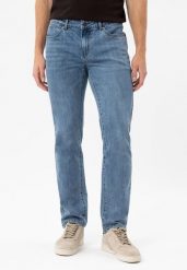 Jeansy Regular Fit D-JERRY 62. Niebieskie spodnie na co dzień męskie Volcano, bez wzorów, z bawełny, klasyczne, z standardowym stanem. Za 189.99 zł.