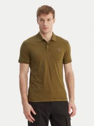 Napapijri Polo Elbas NP0A4GB4 Zielony Regular Fit. Zielone koszulki polo męskie Napapijri, m, bez wzorów, z bawełny, bez kołnierzyka, bez ramiączek. Za 299.99 zł.