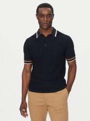 KARL LAGERFELD Polo 655017 552307 Granatowy Slim Fit. Niebieskie koszulki polo męskie KARL LAGERFELD, l, bez wzorów, z bawełny, bez kołnierzyka, bez ramiączek. Za 779.99 zł.