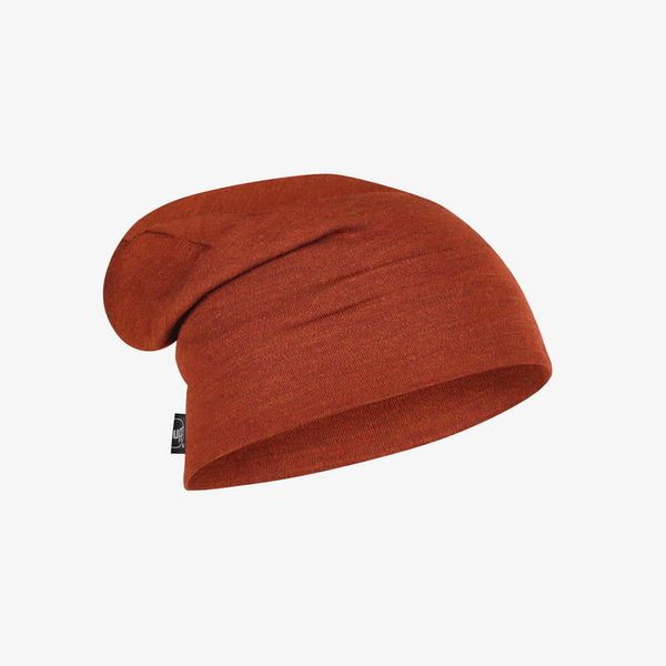 Czapka wełniana Buff Heavyweight Merino Wool Hat. Brązowe czapki męskie Buff, bez wzorów, z wełny, sportowe. Za 148.00 zł.