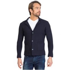 Sir Raymond Tailor sweter męski, M, ciemnoniebieski. Niebieskie swetry męskie Sir Raymond Tailor, bez wzorów, bez kołnierzyka, bez ramiączek. W wyprzedaży za 209.00 zł.