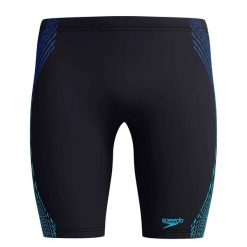 Męskie Spodenki Kąpielowe Tech Panel Jammer. Niebieskie kąpielówki męskie SPEEDO, bez wzorów, sportowe. Za 194.99 zł.