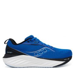 Buty do biegania Saucony. Niebieskie buty do biegania męskie Saucony, bez wzorów, bez zapięcia, do biegania. Za 679.99 zł.