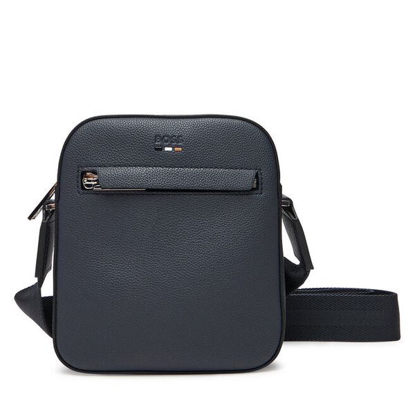 Saszetka BOSS. Niebieskie saszetki męskie Boss, bez wzorów, małe. Za 269.99 zł.