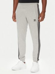 Adidas Spodnie dresowe adicolor 3-Stripes JY1387 Szary Slim Fit. Szare spodnie dresowe męskie ADIDAS, bez wzorów, z dresówki. Za 199.99 zł.