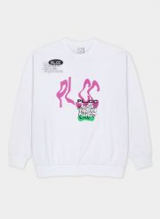 Biała bluza oversize z okrągłym dekoltem C22SF-2B-005-B-0. Białe bluzy nierozpinane męskie Pako Lorente, m, bez wzorów, z bawełny, casualowe, bez ramiączek, bez kaptura. Za 59.99 zł.