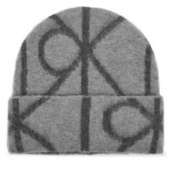 Czapka Calvin Klein. Szare czapki męskie Calvin Klein, na zimę, bez wzorów. Za 299.99 zł.