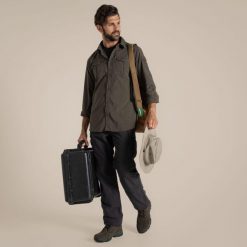 Koszula podróżnicza męska Craghoppers NosiLife Adventure LS Shirt III. Zielone koszule męskie Craghoppers, m, bez wzorów, bez kołnierzyka, bez ramiączek. Za 392.99 zł.