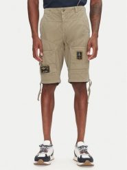 Aeronautica Militare Szorty materiałowe 251BE041CT1122 Khaki Regular Fit. Brązowe szorty męskie Aeronautica Militare, bez wzorów, z bawełny. Za 569.99 zł.