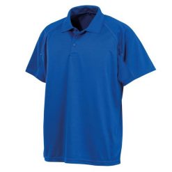 Męska Koszulka Polo Impact Performance Aircool. Niebieskie koszulki polo męskie SPIRO, m, bez wzorów, bez kołnierzyka, bez ramiączek. Za 48.99 zł.