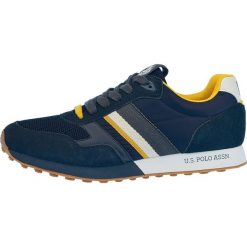 U.S. POLO ASSN. tenisówki męskie Julius 42 ciemnoniebieskie. Niebieskie trampki męskie U.S. Polo Assn., bez wzorów, bez zapięcia. Za 369.00 zł.