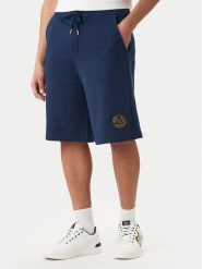 Versace Jeans Couture Szorty sportowe 80GADT03 CF01T Granatowy Regular Fit. Niebieskie szorty sportowe męskie Versace Jeans Couture, bez wzorów, z bawełny, sportowe. Za 629.99 zł.