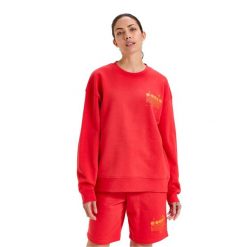 Bluza DIADORA SWEATSHIRT CREW MANIFESTO. Czerwone bluzy nierozpinane męskie Diadora, m, bez wzorów, bez ramiączek, bez kaptura. Za 139.99 zł.