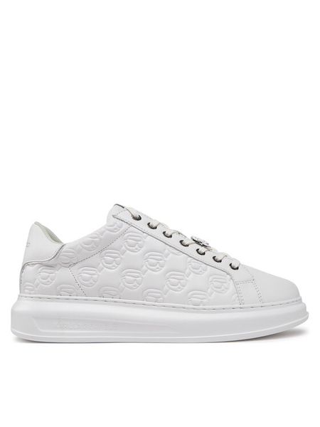 KARL LAGERFELD Sneakersy Kapri KL52523F Biały. Białe buty sportowe na co dzień męskie KARL LAGERFELD, m, bez wzorów, ze skóry, bez ramiączek, bez kaptura. Za 659.99 zł.