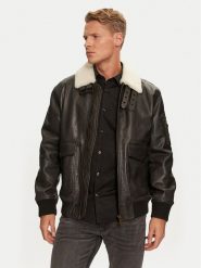 Hugo Kurtka skórzana Loran 50521030 Czarny Regular Fit. Czarne kurtki męskie Hugo, m, bez wzorów, ze skóry, bez ramiączek, bez kaptura. Za 2,519.00 zł.