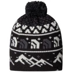 Czapka turystyczna unisex The North Face Cabin Ski Tuke Beanie. Czarne czapki męskie The North Face, bez wzorów, sportowe. Za 121.00 zł.