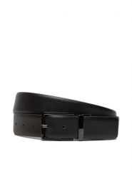 Guess Pasek Męski BMCMCL P4435 Czarny. Czarne paski męskie Guess, z aplikacjami, ze skóry. Za 199.99 zł.