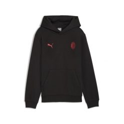 Młodzieżowa bluza z kapturem AC Milan FtblEssentials PUMA. Czarna bluzy nierozpinane męskie Puma, m, bez wzorów, młodzieżowe, bez ramiączek, z kapturem. Za 239.00 zł.