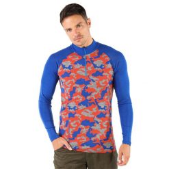 Bluza turystyczna męska Woolona Asker Zip z długim rękawem. Niebieskie bielizna termoaktywna męska WOOLONA, m, bez wzorów, bez ramiączek. W wyprzedaży za 342.00 zł.
