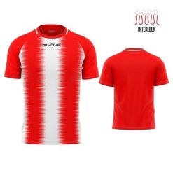T-shirt Sportowy Givova Stripe XL Czerwony i Biały Unisex z Bawełny. Białe t-shirty sportowe męskie Givova, xl, bez wzorów, z bawełny, sportowe, bez ramiączek. Za 149.99 zł.