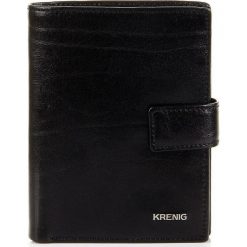 Skórzany portfel męski KRENIG El Dorado 11082 czarny - Czarny. Czarne portfele męskie Krenig, bez wzorów, ze skóry. Za 185.99 zł.