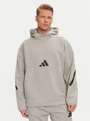 Adidas Bluza Z.N.E. JE3070 Szary Loose Fit. Szare bluzy nierozpinane męskie ADIDAS, m, bez wzorów, z bawełny, bez ramiączek, bez kaptura. Za 279.99 zł.