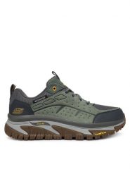 Skechers Trekkingi Arch Fit Road Walker 237688 GRN Khaki. Brązowe buty trekkingowe męskie Skechers, bez wzorów, ze skóry, sportowe, bez obcasa, bez zapięcia. Za 459.99 zł.