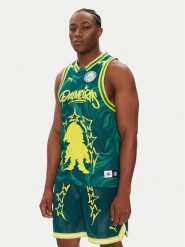Puma Tank top 631702 Zielony Regular Fit. Zielone t-shirty sportowe męskie Puma, m, bez wzorów, z syntetyku, sportowe, bez ramiączek. Za 309.99 zł.