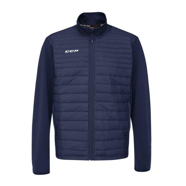 CCM - Kurtka pikowana drużynowa - Dorosły - Granatowy - 2XL. Niebieskie kurtki męskie CCM, m, bez wzorów, z polaru, bez ramiączek, bez kaptura. Za 584.00 zł.