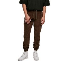 Aksamitny Spodnie typuSpodnie dresowe cargo Urban Classics. Brązowe spodnie dresowe męskie Urban Classics, bez wzorów, z dresówki. Za 267.50 zł.