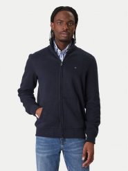 Tommy Hilfiger Bluza Essential MW0MW41759 Granatowy Regular Fit. Niebieskie bluzy rozpinane męskie Tommy Hilfiger, m, bez wzorów, z bawełny, bez ramiączek, bez kaptura. Za 489.99 zł.