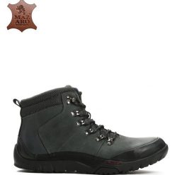 Granatowe Skórzane Trapery Offense. Czarne buty zimowe męskie marki Born2be, ze skóry. Za 169.99 zł.