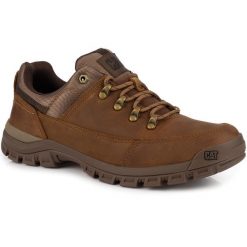 Męskie półbuty brązowe skórzane CATERPILLAR CAT THRESHOLD HIKER LOW. Brązowe eleganckie półbuty męskie CATerpillar, sportowe, bez obcasa, bez zapięcia. Za 365.00 zł.