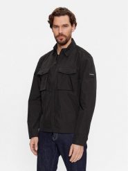Calvin Klein Kurtka przejściowa Recycled Light Shirt Jacket K10K107136 Czarny Regular Fit. Czarne kurtki męskie Calvin Klein, m, bez wzorów, z syntetyku, bez ramiączek, bez kaptura. Za 589.99 zł.