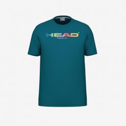 Koszulka Head Rainbow. Niebieskie t-shirty sportowe męskie Head, m, bez wzorów, sportowe, bez ramiączek. W wyprzedaży za 136.00 zł.