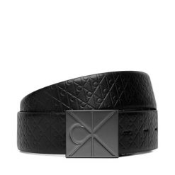 Pasek Męski Calvin Klein. Czarne paski męskie Calvin Klein, bez wzorów. Za 329.99 zł.