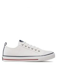 Gap Trampki Houston Cvs GAL001F5TWWHITGP Biały. Białe trampki męskie GAP, bez wzorów, z materiału, bez zapięcia. Za 149.99 zł.