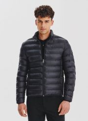 PAKO LORENTE – Czarna kurtka pikowana. Czarne kurtki męskie Pako Lorente, na jesień, bez wzorów, bez ramiączek, bez kaptura. Za 299.99 zł.