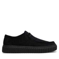 Mokasyny Clarks. Czarne mokasyny męskie Clarks, bez zapięcia. Za 409.99 zł.