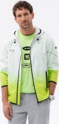 Kurtka męska Ombre V4 OM-JANP-0104 biała r. M. Białe kurtki męskie Ombre, m, bez wzorów, bez ramiączek, bez kaptura. Za 59.99 zł.