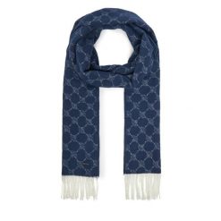 Szalik JOOP!. Niebieskie szaliki męskie JOOP!, bez wzorów. Za 289.99 zł.