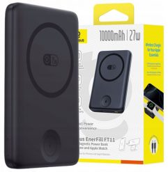 Powerbank Baseus EnerFill FT11 10000mAh 27W kompatybilny z MagSafe, do Apple Watch i smartfonów z kablem USB-C 20V/3A 30 cm - czarny. Czarne powerbanki Baseus. Za 132.41 zł.