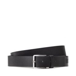 Pasek Męski BOSS. Czarne paski męskie Boss, bez wzorów. Za 449.99 zł.