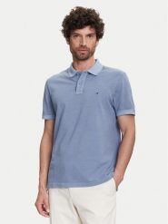 Tommy Hilfiger Polo MW0MW34757 Niebieski Regular Fit. Niebieskie koszulki polo męskie Tommy Hilfiger, m, bez wzorów, z bawełny, bez kołnierzyka, bez ramiączek. Za 259.99 zł.