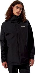 Kurtka ocieplana Berghaus Deluge Pro 3.0 Insulated Jacket - black/black. Czarne kurtki męskie Berghaus, m, bez wzorów, bez ramiączek, bez kaptura. Za 748.66 zł.