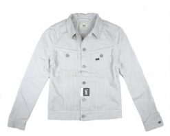 LEE RIDER JACKET L888NM30 $. Białe płaszcze męskie Lee, l, bez wzorów, z jeansu, bez kaptura. Za 79.99 zł.