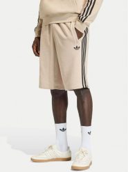 Adidas Szorty sportowe 3-Stripes KE6681 Beżowy Regular Fit. Brązowe szorty sportowe męskie ADIDAS, bez wzorów, z bawełny, sportowe. Za 179.99 zł.
